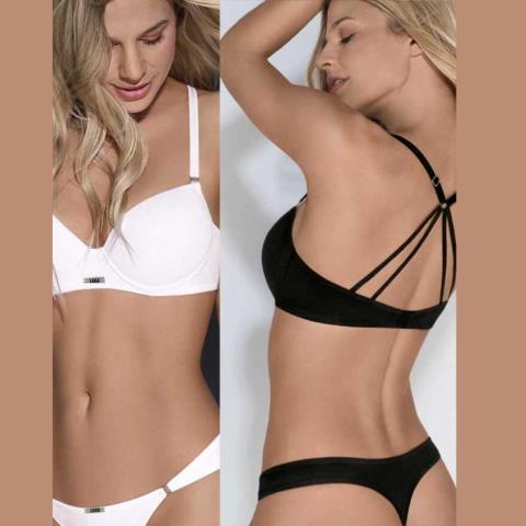 CONJ. PUSH UP SOFT ALG. LYCRA CON ESPALDA TIRITAS